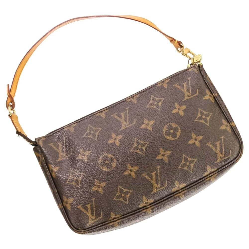 LOUIS VUITTON Authentic Brown Monogram Pochette Pouch - Picture 4 of 15